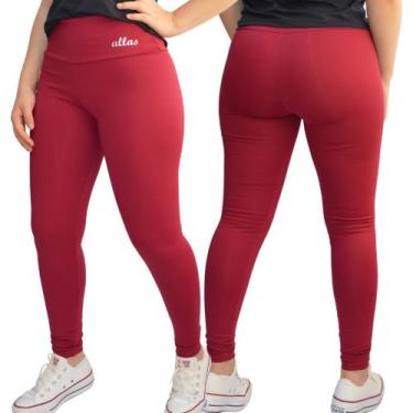 Imagem de Legging Feminina Zero TRansparência Fitness Cós Alto Tecido Grosso Pol