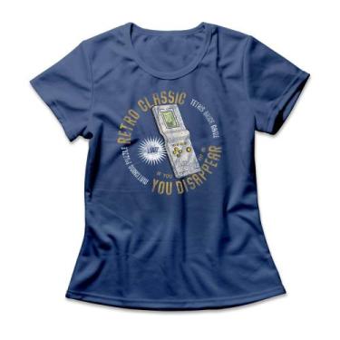 Imagem de Camiseta Feminina Tetris Retro Mini Game - Studio Geek, 2P, Azul genuí