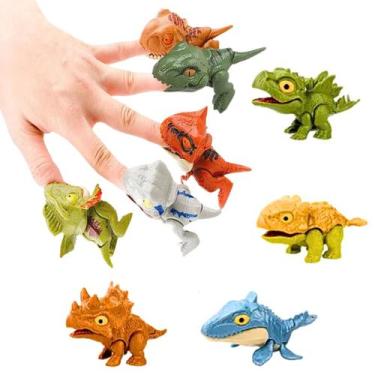 Imagem de Brinquedo Bebê Dinossauro Articulado Morde Dedo 6x4x8 Cm, 8 Modelos - 