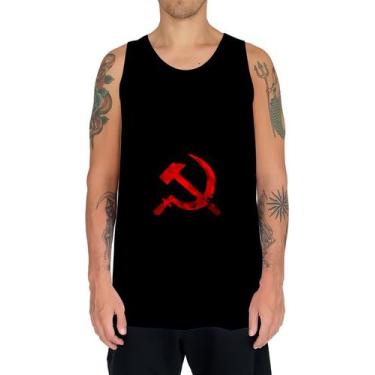 Imagem de Camiseta Regata Comunista Comunismo Foice Martelo Art 1 - Enjoy Shop, 