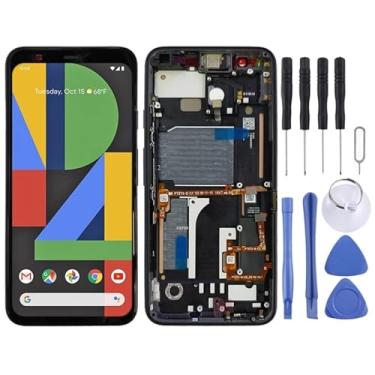 Imagem de tela Tela LCD original para o Google Pixel 4 Digitizer Assembly Full With Frame (Black) substituição da tela