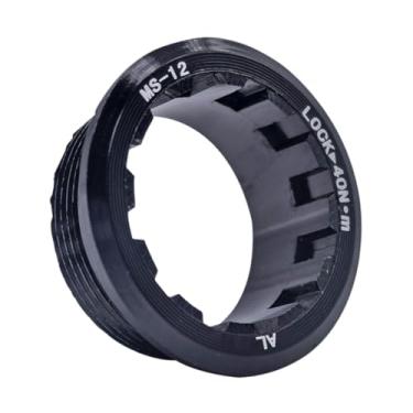 Imagem de rockible Capa para volante de bicicleta, casta, protetor de roda livre, peça de reposição, capa de cassete, travamento para m8100 m7100, Preto