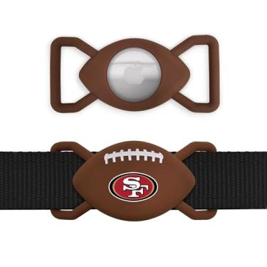 Imagem de Suporte de identificação NFL SAN Francisco 49ERS Football Apple AIR TAG para cães, capa para Apple Airtag Tracker, suporte de coleira para dispositivo de rastreamento de cães GPS