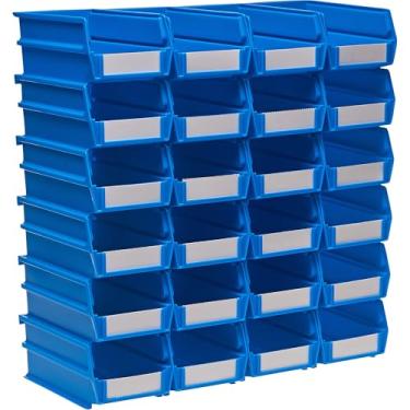 Imagem de Triton Products 3-220B LocBin Empilhar, Pendurar, Caixinhas Intertraváveis de Polipropileno 19 cm C x 10 cm L x 7 cm A Azul 24 CT