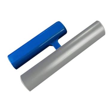 Imagem de Bothyi Ferramenta manual de construção de espátula de drywall de canto, portátil, leve, espátula de acabamento de concreto para reboco, rejuntamento, Plástico Azul