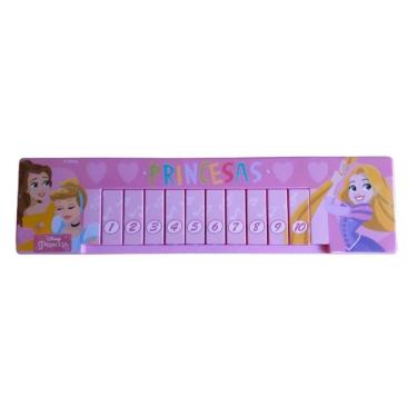 Imagem de Mini Teclado Musical Piano Infantil Disney Princesa 10Teclas