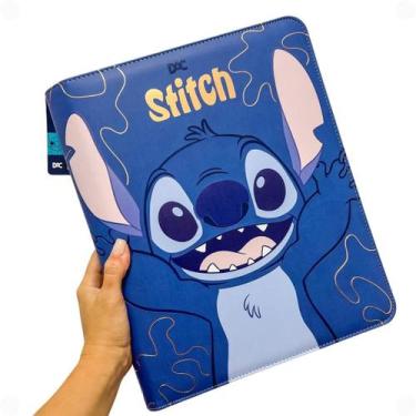 Imagem de Fichário Universitário Stitch com Zíper - Caderno Argolado DAC