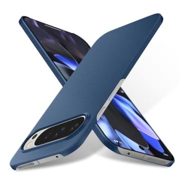 Imagem de Bastmei Para Google Pixel 9 Pro XL - Capa fina minimalista leve com proteção para câmera (azul cascalho)