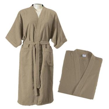 Imagem de Roupão de Banho Feminino e Masculino Felpudo 100% Algodão - Dianneli