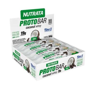 Imagem de Proto Bar - Sabor Coconut Whey - 9 Unidades de 70g - Nutrata