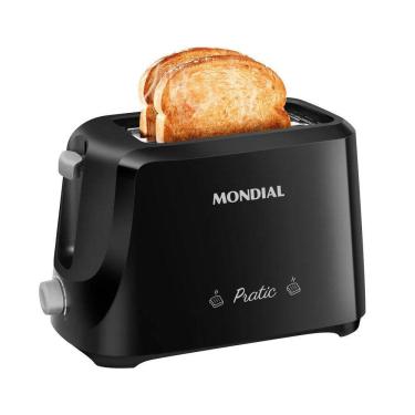 Imagem de Torradeira de Pães Pratic Mondial T-18 Preta 600W 110v