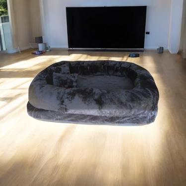Imagem de Puff Gigante Aréa De Descanso Ninho Sofá Cama Adulto 1 Uni (PRETO)