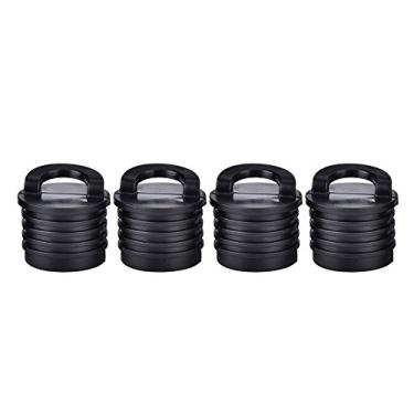 Imagem de Barco Canoa Kayak Scopper Stopper Bungs Alta qualidade Rubber Drain Hole Plugs Acessórios para Ocean Kayak Black 4 Pcs