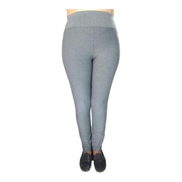 Imagem de Calça Legging Plus Size Cintura Alta Academia Moda Fitness Feminina - 