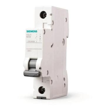 Imagem de Disjuntor Unipolar Curva C DIN 10A, 16A, 20A, 25A e 32A Siemens