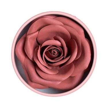 Imagem de Blush Iluminador 3D em Formato de Rosa - 4 Cores, Brilho Shimmer - Maq