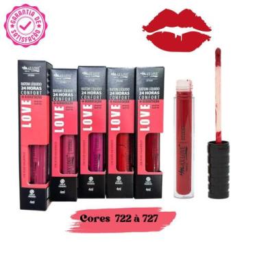 Imagem de Batom Líquido Efeito Matte 24 horas Confort - Max Love, 725