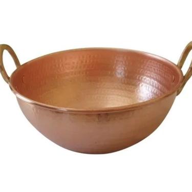 Imagem de Tacho de Cobre Puro de 30 Litros 54cm Diâmetro Marrom