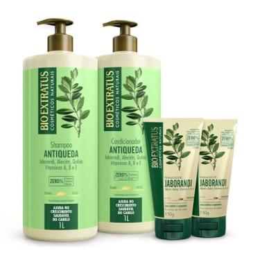 Imagem de Kit Bio Extratus Antiqueda Jaborandi (1L) Shampoo, Condicionador e 2x Finalizador
