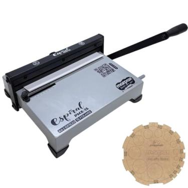 Imagem de Encadernadora Marpax Espiral A4 Ofício Espiramatic Preta 15f