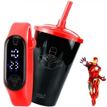 Imagem de Kit Relogio Infantil digital bracelete prova agua luxo - Orizom