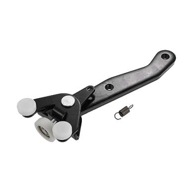 Imagem de A ABSOPRO Dobradiça de braço de guia de rolo de porta deslizante inferior lado esquerdo nº 7H0843397AA para VW Transporter T5 2003-2015 Metal preto