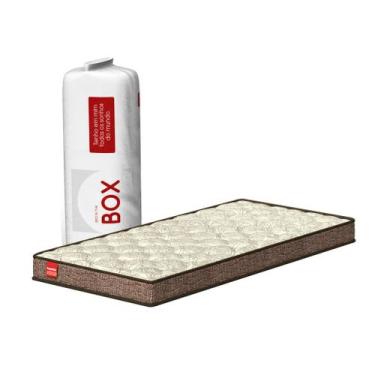 Imagem de Colchão Solteiro De Espuma Bordado A Vácuo D33 188x88x14cm Compacto Co