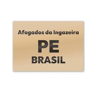 Imagem de Imã de Geladeira Afogados da Ingazeira PE MDF 8x5