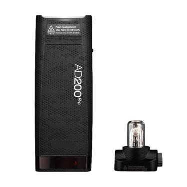 Imagem de Adesivo protetor de vinil para câmera com película anti-arranhões para acessórios fotográficos Godox AD200 Pro AD200Pro (Mamba Preto)