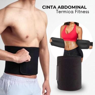 Imagem de Cinta Abdominal Termica Fitness Compressão Abdominal Neoprene Modelado