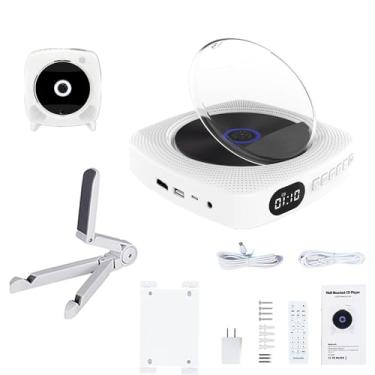 Imagem de Leitor de DVD Portátil para TV, Doméstica Montagem de Mesa/Parede, Leitor de CD de Música, Alto-Falantes Bluetooth, Controle Remoto, Suporta Rádio FM, MP3, WMA, AVI, VCD, Drive USB