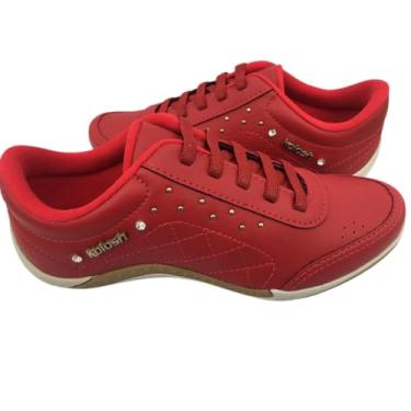 Imagem de Tênis Feminino Kolosh Casual Mali - C1296 - Vermelho Cor:Vermelho;Tamanho:36