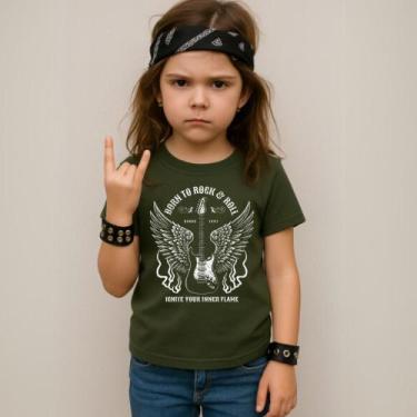 Imagem de Camiseta Infantil Unissex Estampada Ignite Your Inne Flame 055 Blusa M