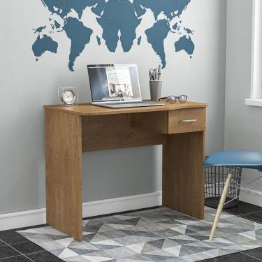 Imagem de Escrivaninha Politorno Arapei 1 Gaveta MDP Compacta Pintura UV Design Moderno