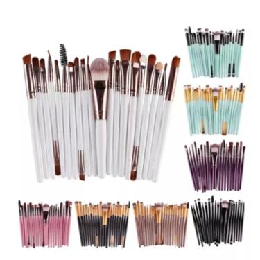 Imagem de Kit 20 Pinceis Profissional Maquiagem