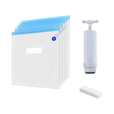 Imagem de Saco De Ar Selado a Vácuo Reutilizável 1-20pcs Embalagem Resistente À 