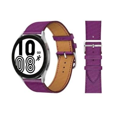 Imagem de Pulseira De Couro De 20mm 22mm Para Samsung Galaxy Watch 5 pro Active 