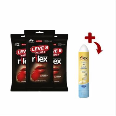 Imagem de Kit Leve 24 Pague 18 Preservativo Camisinha Rilex Sensitive Mais Fino 