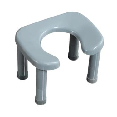 Imagem de WeiLaiKeQi Banco de Banheiro Agachamento, Apoio para Os Pés, Adulto, Antiderrapante, Simples, Agachamento, Penico, Resistente, Ergonômico, para Banheiro, Banco D, Gray L, Tamanho real