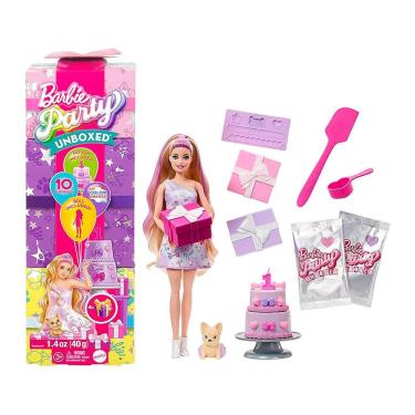 Imagem de Boneca - Barbie - Party Unboxed Surpresa - Loira MATTEL