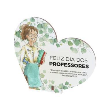 Imagem de Kit 10 Lembrancinhas MDF Dia dos Professores - DK Decor, Modelo 1