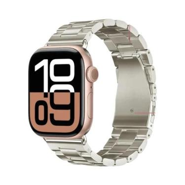 Imagem de Pulseira De Metal Em Aço Inoxidável Para Apple Watch 46mm 42mm 44mm 40