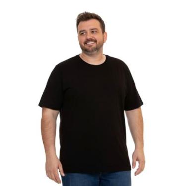 Imagem de Camiseta Plus Size Premium 100% Algodão Malha Penteada 30.1 G1 G2 G3 -