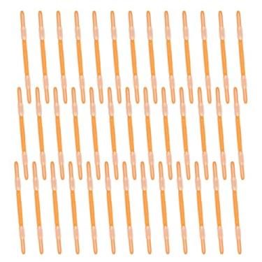 Imagem de PATIKIL 40 peças de grampos de encadernação de papel de folha solta, organizadores de papel de plástico laranja, fixadores de caderno, clipe reutilizável para fichário de pinos para documentos de