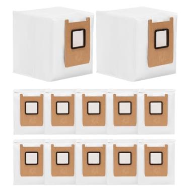 Imagem de 12 peças de sacos de pó de substituição, compatíveis com aspirador de pó Eufy Omni E25/E28, 3L grande para sacos de eliminação de sujeira de estação autovazia Eufy Cleaner.