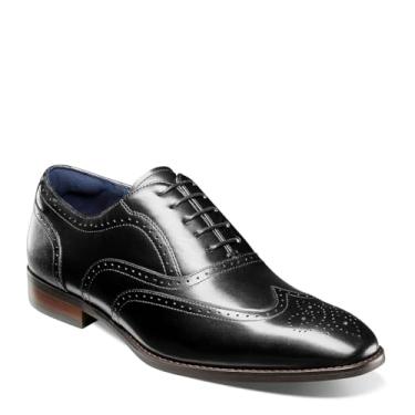 Imagem de STACY ADAMS Sapato Oxford masculino Kaine Wingtip, Preto, 39