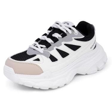 Imagem de Rockport Tênis infantil para meninos – Durável, design de malha respirável com sola acolchoada para conforto – Sapatos esportivos para caminhada, corrida e cadarço escolar/elástico (crianças grandes e