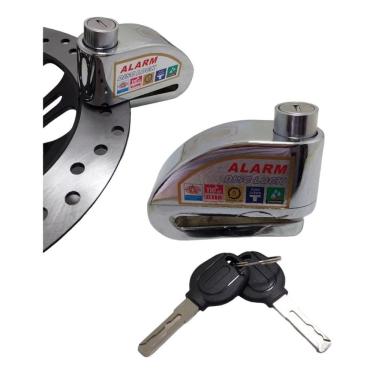 Imagem de Ultra Trava Roda Antifurto Alarme 2 Chaves Bicicleta