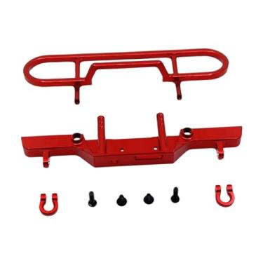 Imagem de menolana Barra de proteção frontal para RC em escala 1/24, acessórios de reparo leves, resistentes e fáceis de instalar para D90, Vermelho