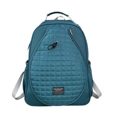 Imagem de Pegciuho Bolsa de Tênis com Compartimento para Calçados, Portátil, 33 X 15 X 44 Cm, com Zíper, para Pickleball, Azul